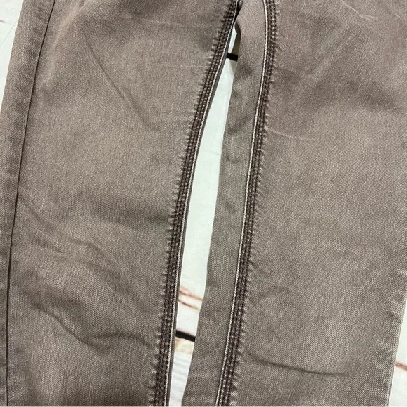 FREE PEOPLE women’s skinny ankle jeans in brown mid rise size 25 euc - Picture 14 of 16